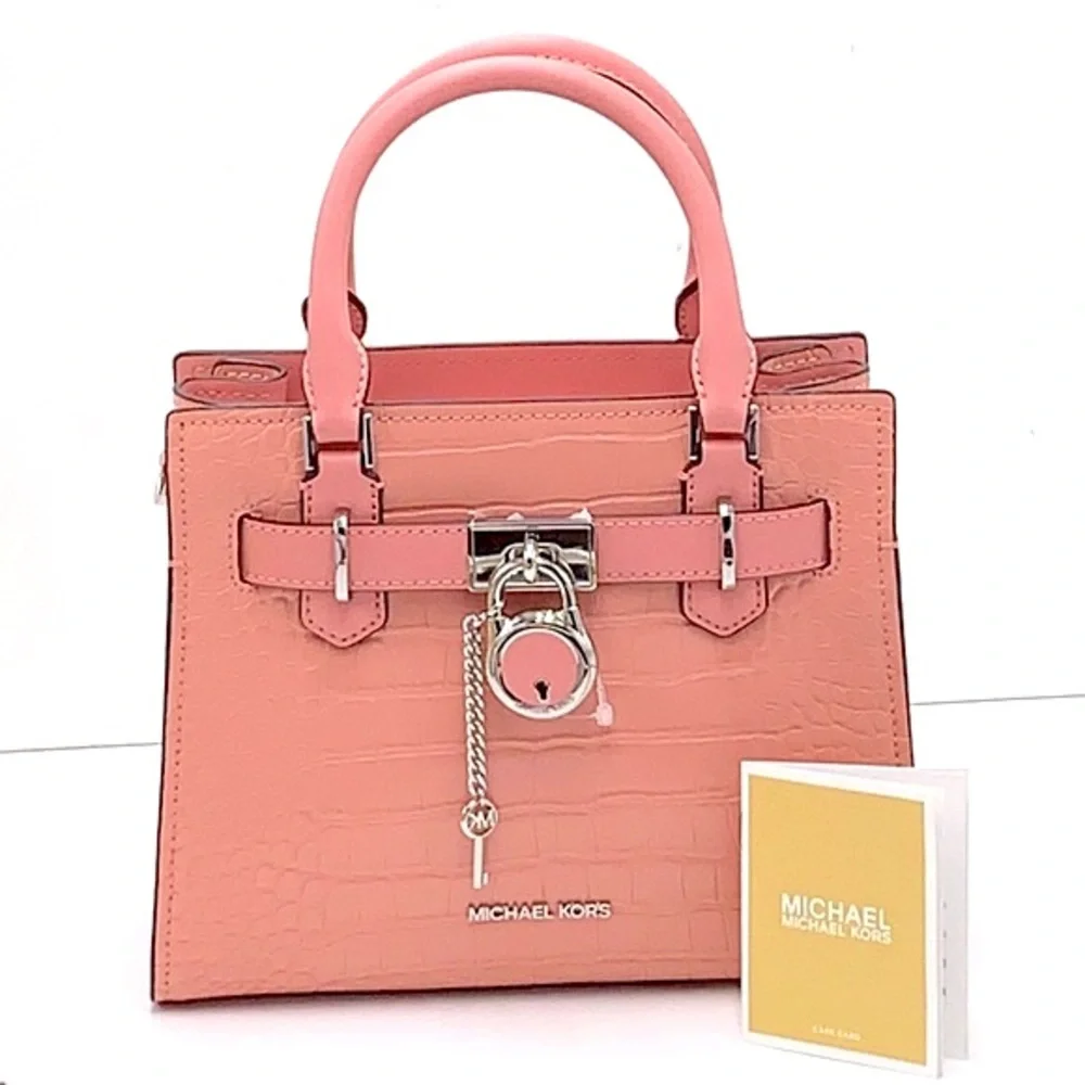 MICHAEL KORS
Hamilton Small Crocodile Embossed Faux
Leather Satchel
PRIMROSE - Picture 1 of 13